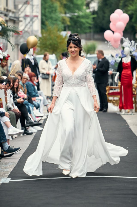 Robe de mariée avec manches